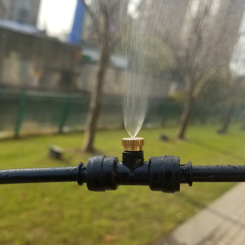 Pré-montado ao ar livre nebulização sistema de refrigeração pátio pulverizador de água jardim plantas de estufa irrigação mister kit 6-18 metros