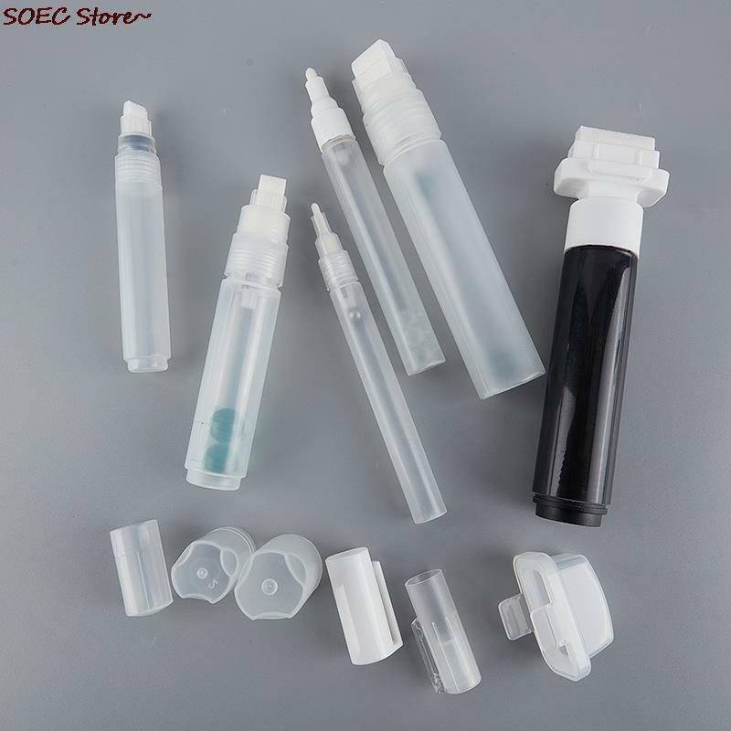 1Pcs Plastic Empty Pen Rod 3-30mm Barrels Tube Graffiti Pen Liquid Chalk Marker Diy Paint Pen Accessories
