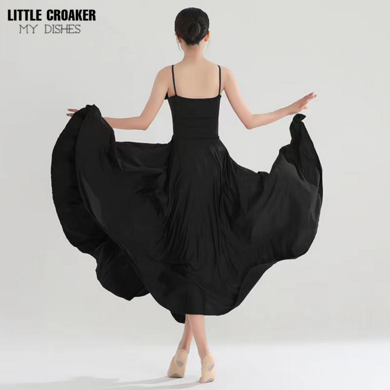 Женское длинное платье для бальных танцев, бордовое черное платье на тонких лямках, платье для вальса, танцевальная одежда, костюмы для танго с шортами