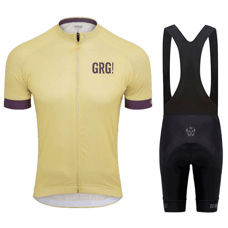 Go rigo go 2022 conjuntos de camisa manga curta dos homens ropa ciclismo hombre verão ciclismo roupas triathlon bib shorts terno da bicicleta uniforme