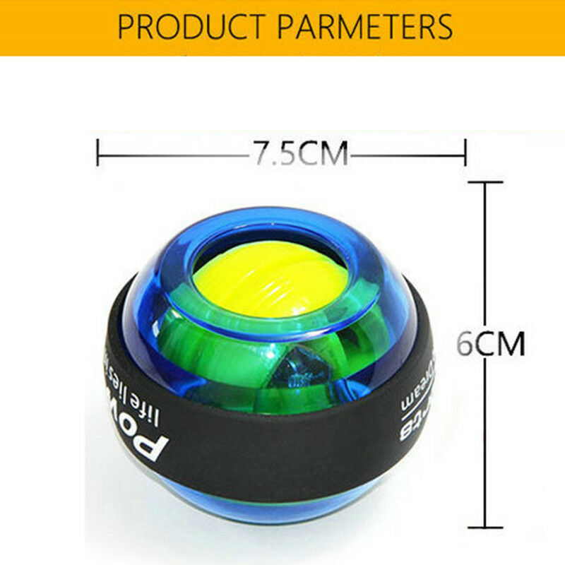 LED เทรนเนอร์บอล Gyroscope Strengthener Gyro Power Ball การออกกำลังกายแขน Power Ball การออกกำลังกายเครื่อง Gym ฟิตเนสอุปกรณ์
