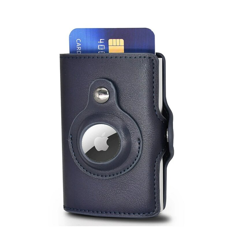 2022 New Rfid Card Holder Men Women Airtag Wallet Money Bag Leather Purse Slim Thin Wallets For Apple AirTags Tracker Air Tag