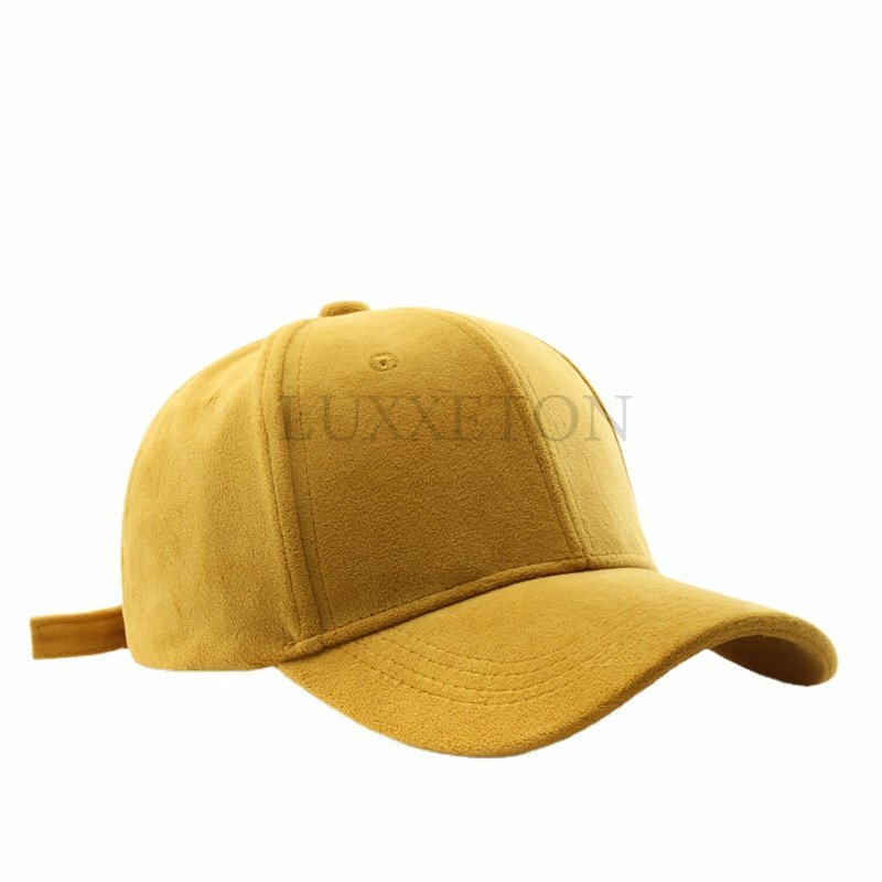 قبعة بيسبول عادية للنساء والرجال قبعة من جلد الغزال الموضة الخريف في الهواء الطلق قبعات الشمس Snapback القبعات للجنسين قبعة بالجملة