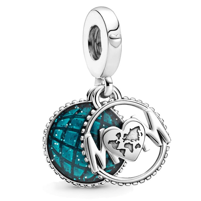 2021 Liontin Manik-manik Hati Membuat Pesona Perhiasan S925 Perak Cocok Asli Pandora Gelang Wanita untuk Tren Pesona Ibu Hadiah Bagus