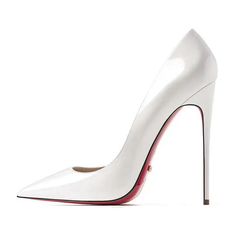 2022 nova marca de luxo mulheres bombas vermelhas sexy sapatos de fundo vermelho apontou dedo do pé salto fino rasa sexy vestido de casamento festa salto alto
