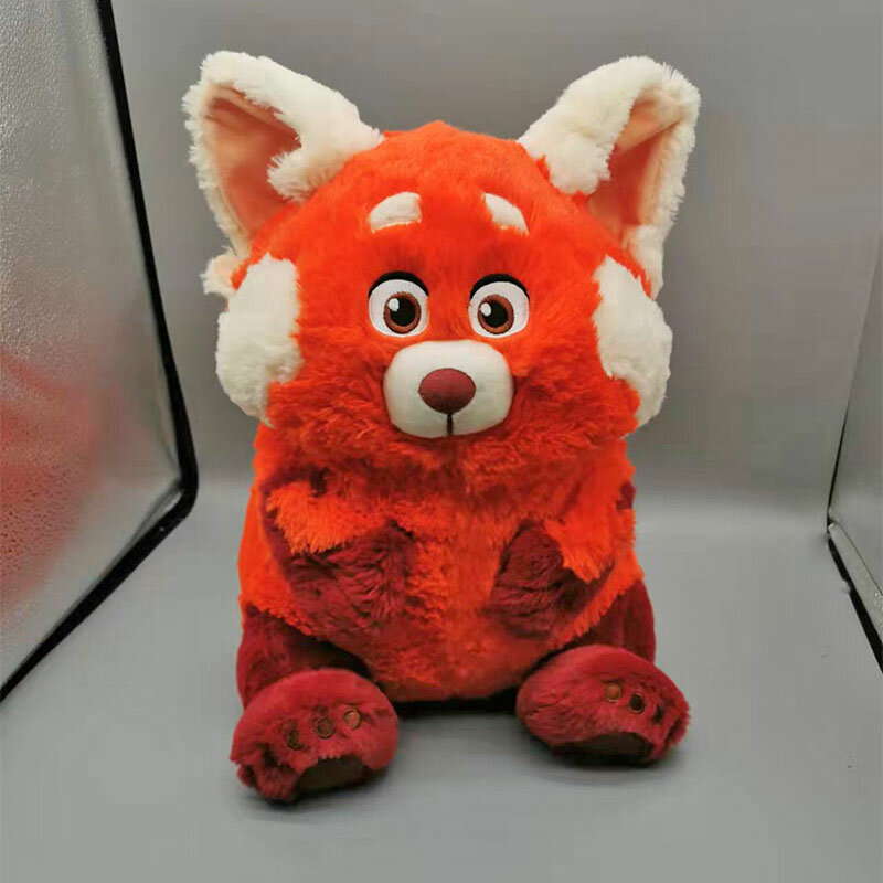 Kawaii Turning Red Toys-oso de peluche para niños, muñeco de peluche de Panda Rojo, bonitos juguetes de peluche, regalos para niños, regalo periférico de Anime