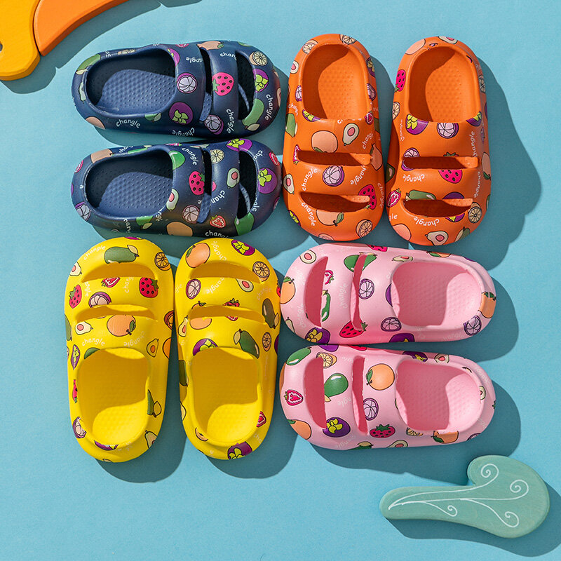 2022 sapatos de bebê novo verão bonito casual rosa luz crianças chinelos respirável menina menino antiderrapante plana sandálias frete grátis