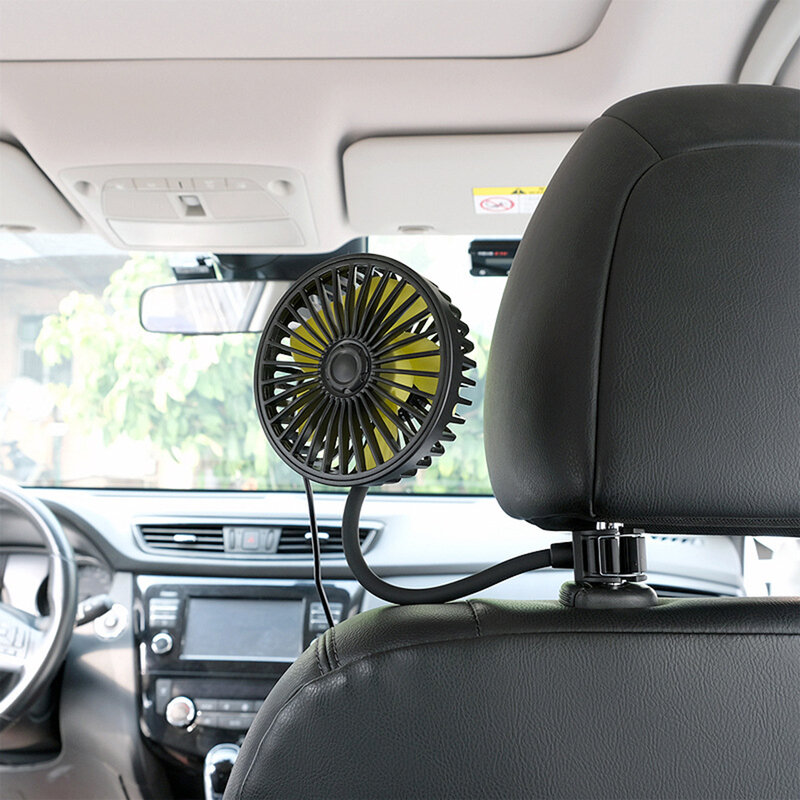 Универсальный Автомобильный Вентилятор охлаждения USB для приборной панели/заднего сиденья, 3-скоростной автомобильный воздушный кулер, рег...