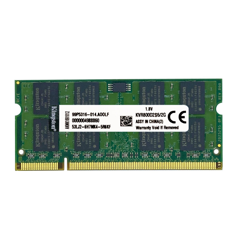 10PCS DDR2 2GB PC2 667 800Mhz 6400 Laptop Memória RAM Notebook 1.8V 200PIN DDR2 2GB DDR2 RAM