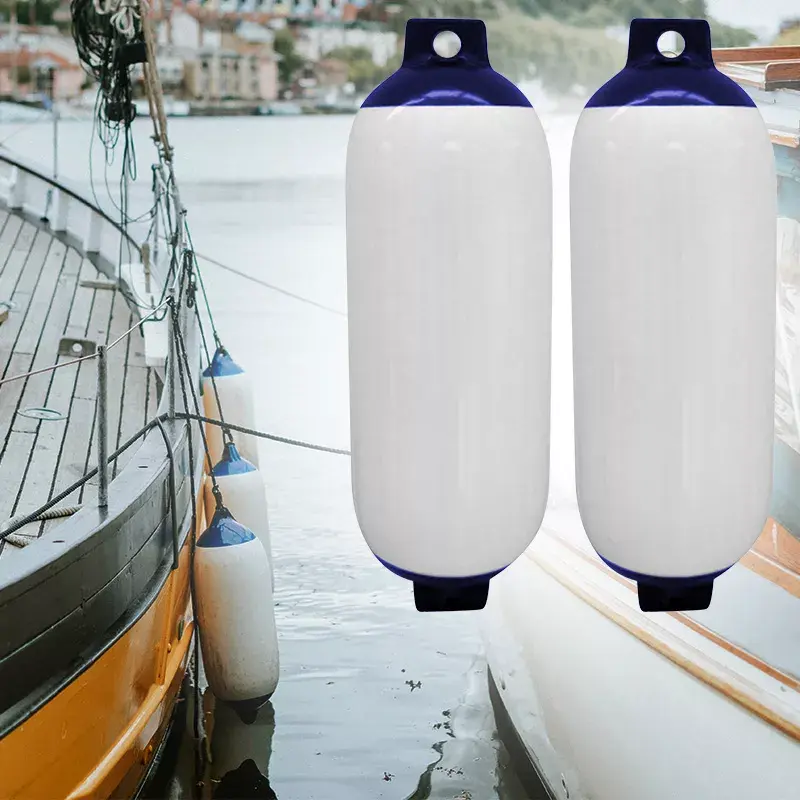 Parachoques inflable para barco, guardabarros de PVC, boya de yate, protección UV, accesorios acanalados para barco