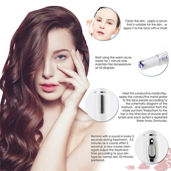 For Dropshipping Acne Laser Pen Portable Wrinkle Removal Machine Durable Soft Scar Remover Device Blue Light Therapy Pen Massage