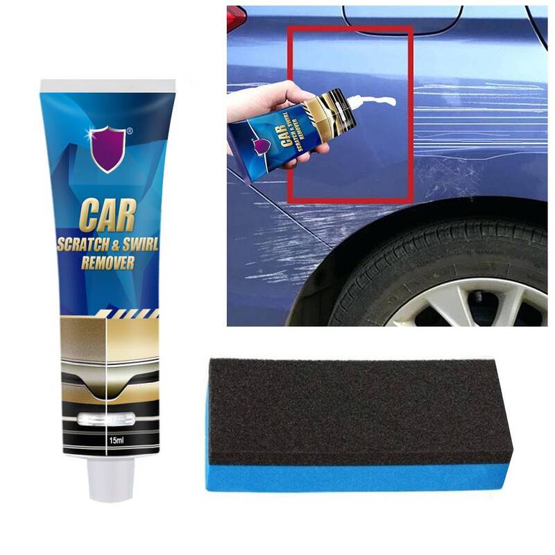Removedor de arranhões do carro reparação polimento cera corpo composto reparação polonês cuidados pintura + esponja polimento ferramentas mais limpas
