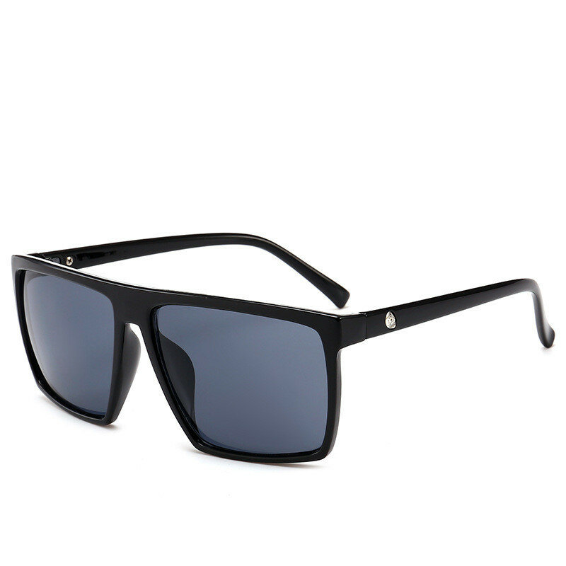 Очки солнцезащитные мужские квадратные, брендовые дизайнерские очки с зеркальными фотохромными линзами, большие размеры