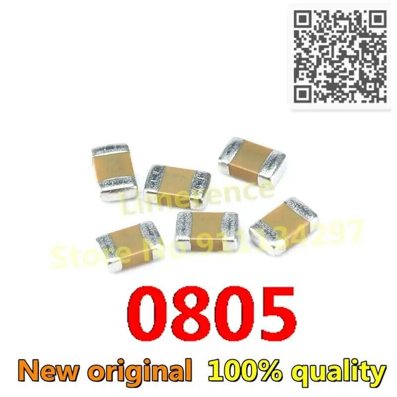 50PCS 0805 Chip capacitor  100pF(101) ±5% 100V  Texture of material：C0G CL21C101JCANNNC