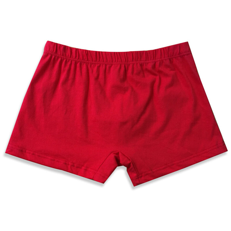 5 sztuk/partia męskie majtki bawełniane bokserki bokserki duże czerwone bawełniane ślubne Plus Size męska czerwona bielizna