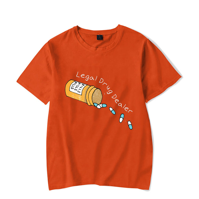 Legal Drug Print Funny T-shirt for Men Clothes Kawaii Male T-shirts 여름 남성 탑스 티셔츠 유니섹스 오버 사이즈 티셔츠 옴므