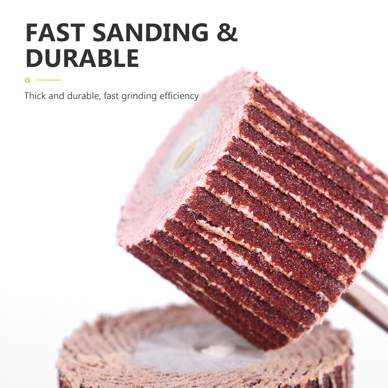 ASOYOGA 10Pc Sanding Flap บดล้อชุด2 Pc Shank ชุดเครื่องมือขัดขัดสนิมกระดาษทรายสำหรับเครื่องมือโรตารี่
