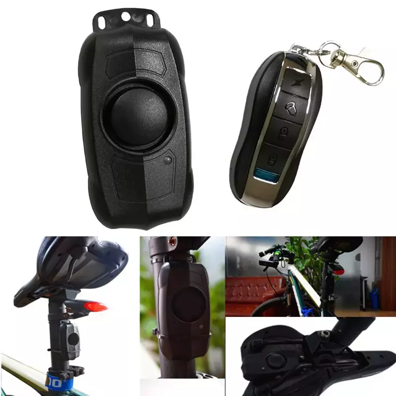 Waterproof Wireless Motorcycle Bike Alarm Scooter Vibration Anti-Theft Motorcycle Bike Alarm with Remote Control