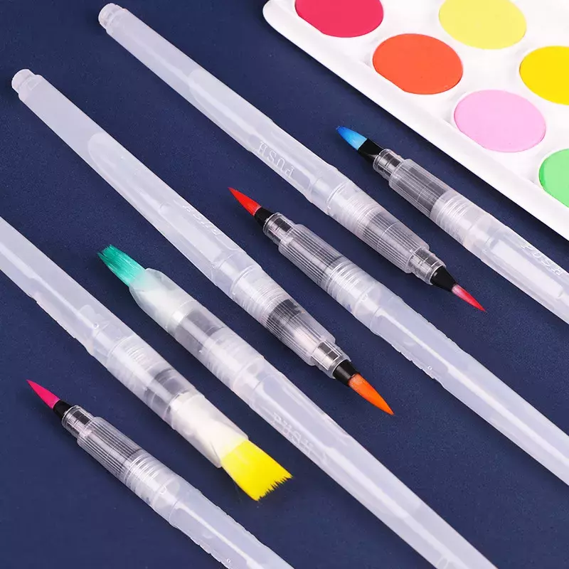 水彩筆,1ピース,詰め替え可能,柔らかな色,ペイント,絵画,書道,画材用