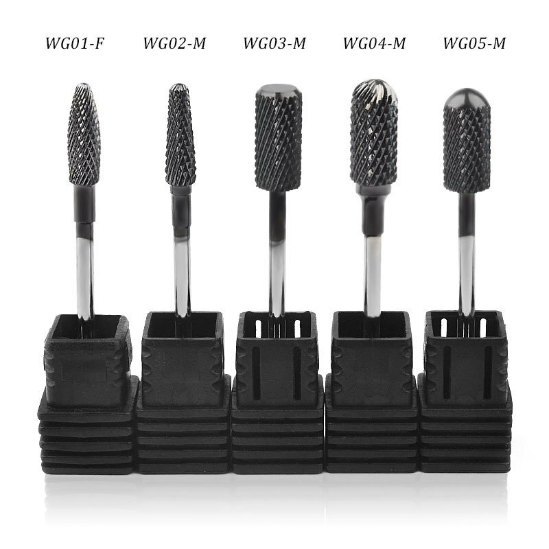 Tungsten Diamond Milling Cutter Nail Art Drill Bit for Manicure Nail Files Electric Rotary Mills Nail Gel Remove Grinder