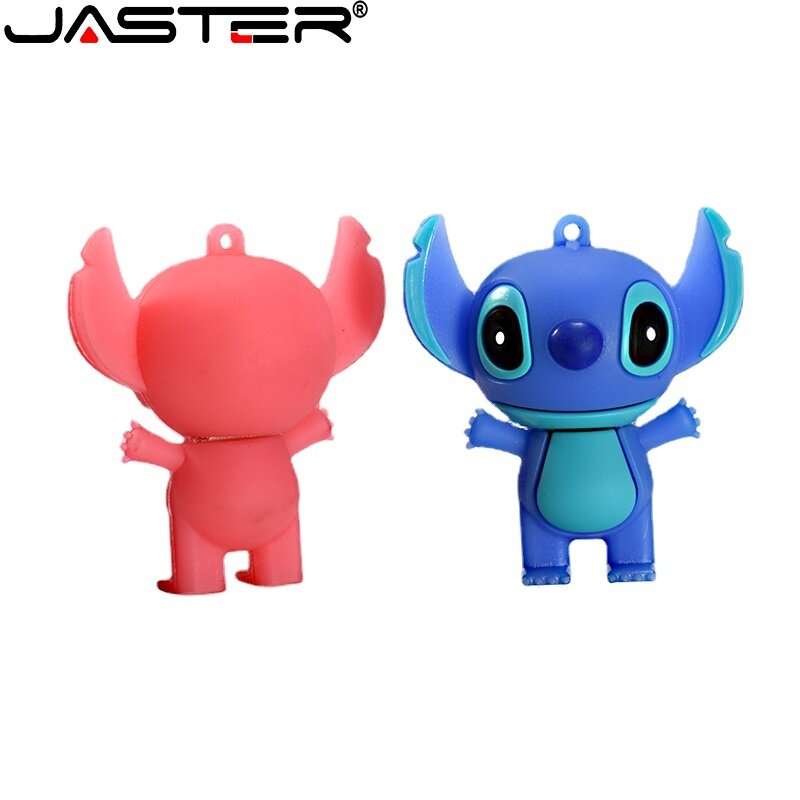 JASTER-Pendrive de dibujos animados, unidad Flash Usb 2,0, 4GB, 8GB, 16GB, 32GB, 64GB, modelo azul y rosa