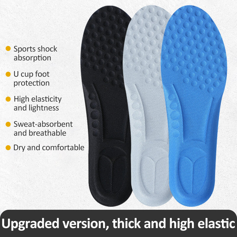 Sunvo sportowe wkładki do biegania poduszki z pianki Memory wkładki ortopedyczne pielęgnacja stóp na buty sportowe męskie/damskie oddychające podeszwy