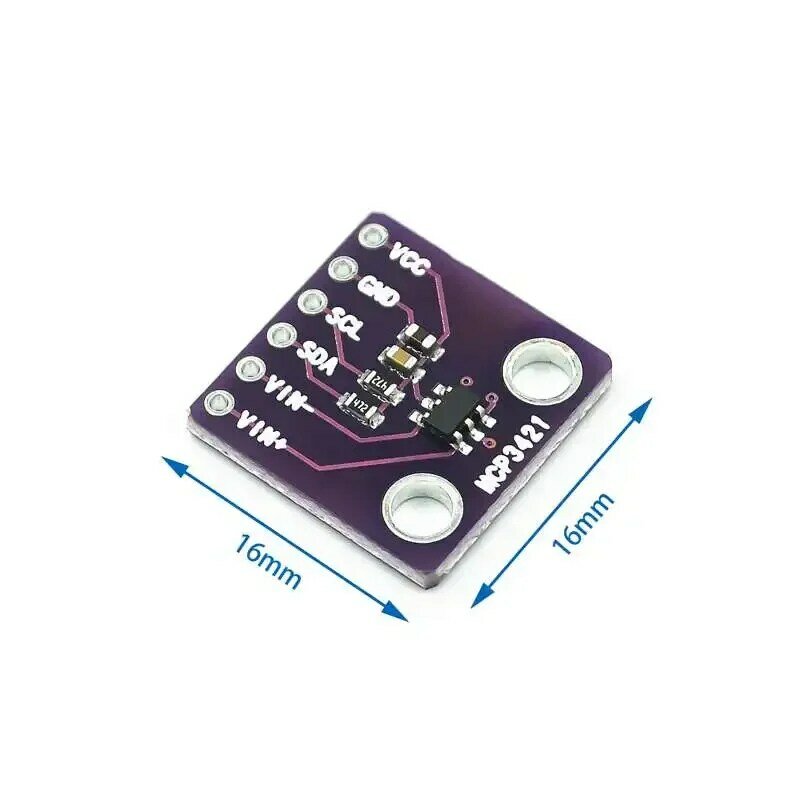 Module de carte de Conversion I2C GY-MCP3421 SOT23-6, 5 pièces, haute précision, 18bits A/D, signaux numériques à analogiques