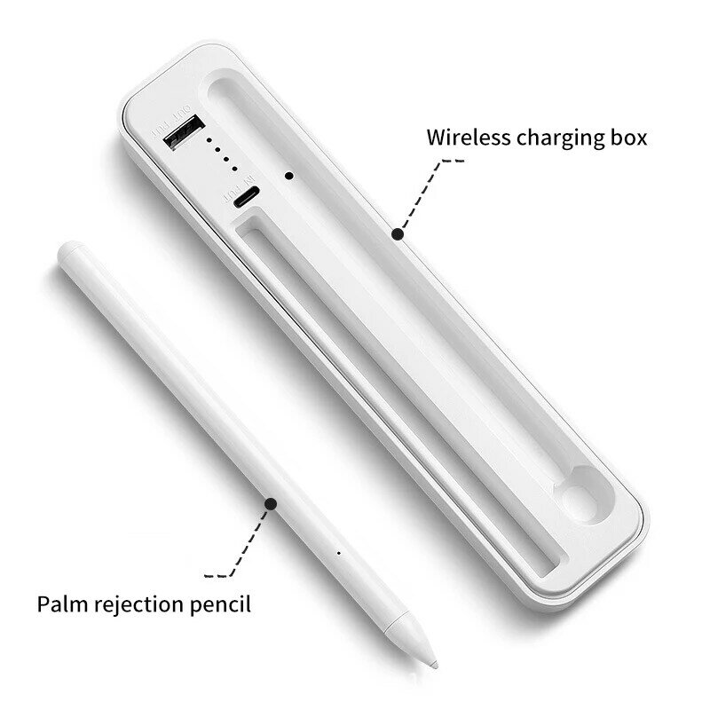 Stylus Pen Wireless Charge For Apple iPad Pro Touch Handwriting Pencil With Palm Rejection Magenetic Adsorption Soft Core Tip