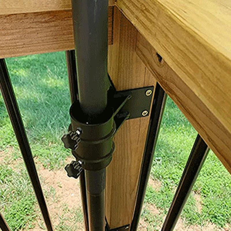 Umbrella Stand Outdoor Base 2pcs Outdoor Universal Patio Umbrella Mount Clamp Holder Clip for Outdoor Balcony Landscape Fence