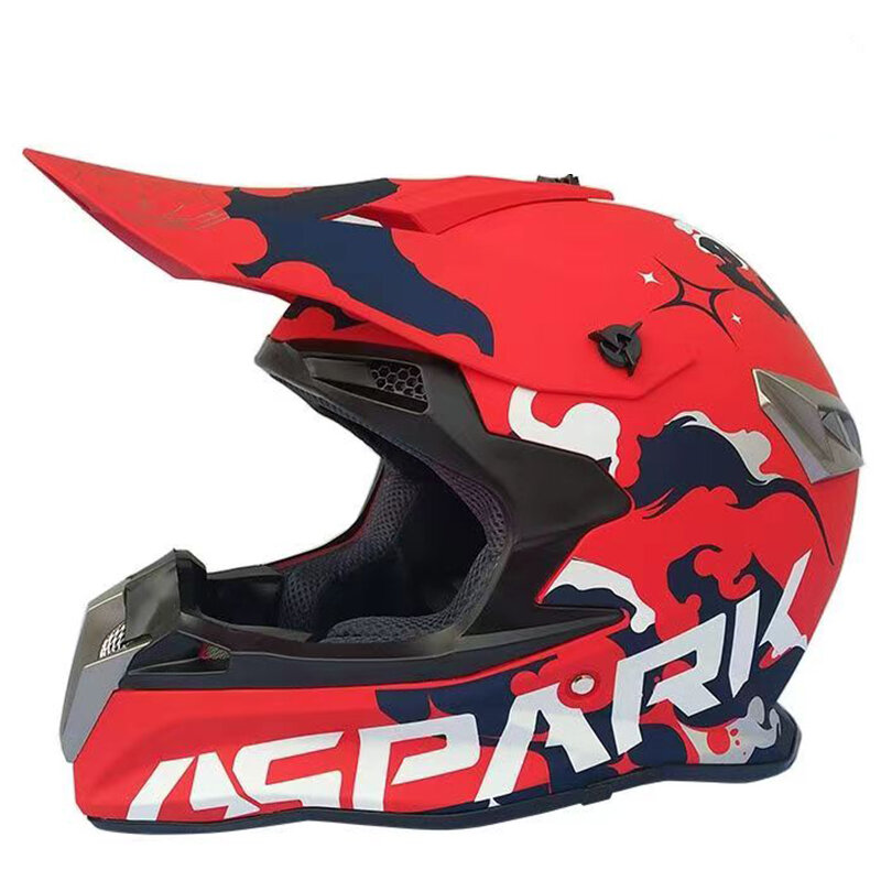 Capacete da motocicleta cross-country racing capacete equitação velocidade para baixo da motocicleta toda a temporada capacete de segurança óculos de proteção para homem e mulher