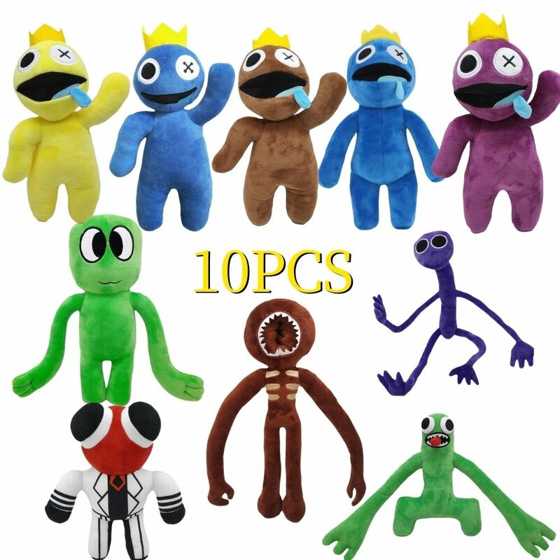 rainbow friend toys, cartoon character dolls, blue monster Kawai, soft plush toys for children lovers