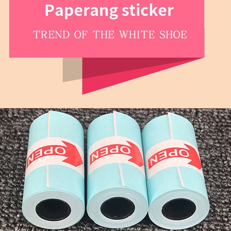 57X30mm Printing Paper Self-adhesive White Back Glue Sticky Label Thermal Paper Print Accessory For Mini Printer