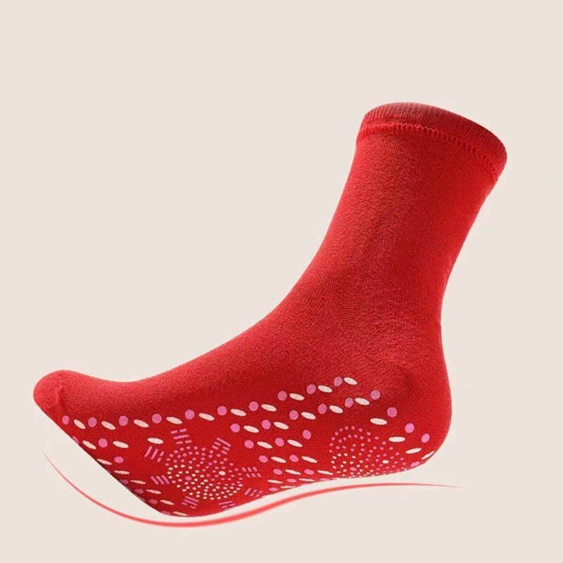 1คู่ Tourmaline Self-Heating ถุงเท้า Winter Warm อุปกรณ์ดูแลสุขภาพถุงเท้า Slimming Health ถุงเท้าสั้นถุงเท้า Terapi MAGNET ถุงเท้า