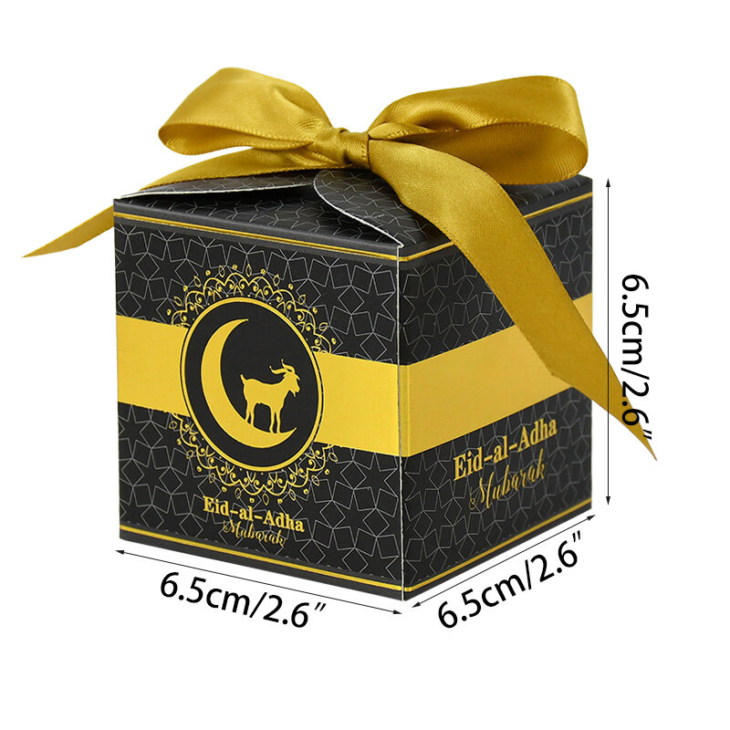 10 шт. коробка конфет Рамадан кареем ИД Мубарак исламский мусульманский фестиваль полезные подарочные коробки Ид аль-Фитр хадж