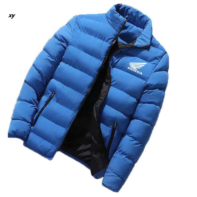 Giacca invernale da uomo 2022 giacca da Baseball a maniche lunghe Honda giacca a vento con cerniera giacca a vento fodera giacca in peluche cappotto da uomo c