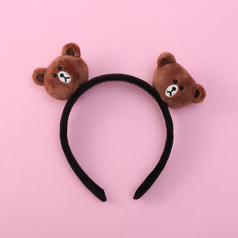 Новинка корейский модный ободок для волос с животными женский плюшевый мультяшный утка Медведь аксессуары для волос подарки