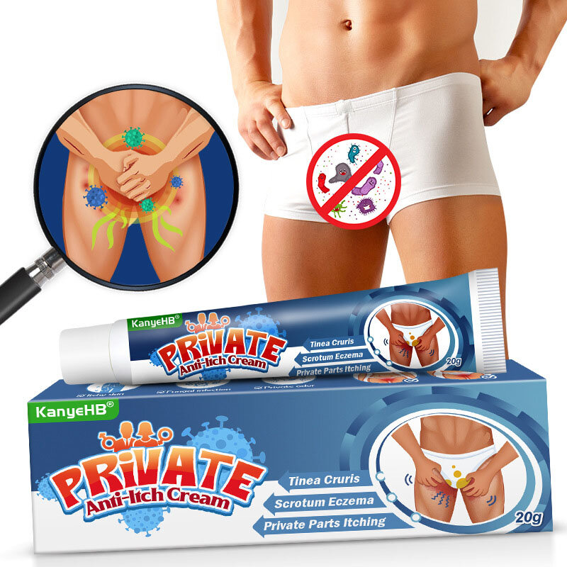 20g Men Private Parts Fresh Anti-Itch Cream Health Deodorization Anti-Odor Intimate Care Topical Cream Health Body Care