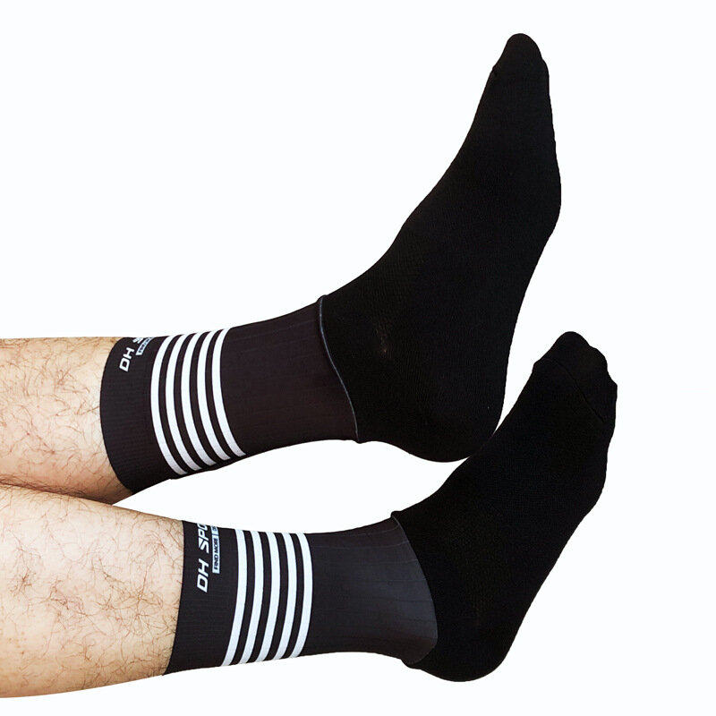 Novo estilo meias esportivas para futebol basquete tênis de corrida anti derrapante joelho ciclismo meias masculino feminino beisebol rugby meias