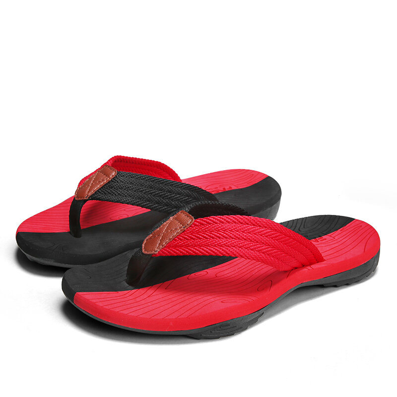 ใหม่ชาย Flip-Flops ฤดูร้อนรองเท้าแตะชายรองเท้าแตะชายหาดชายหาดรองเท้าแตะชายหาดรองเท้าแตะสบายๆแ...