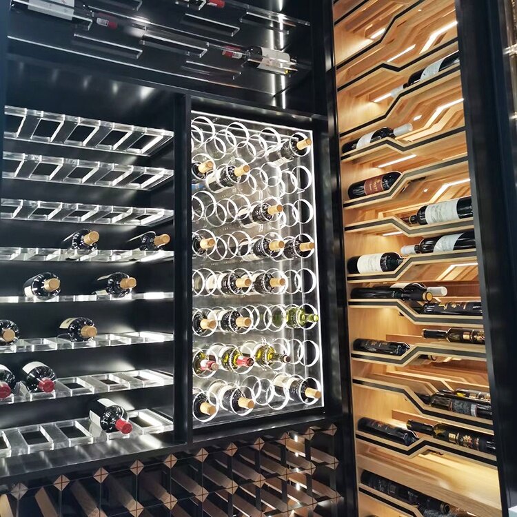 แชมเปญตู้เย็นสแตนเลสสตีลไวน์ตู้สามารถ Custom Wine Cellar