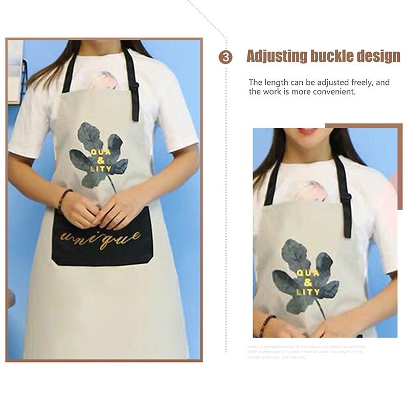 Kitchen Accessory Striped Apron kitchen Waterproof Apron for Woman Adult delantal Home Cooking Baking Coffee Shop Cleaning Apron
