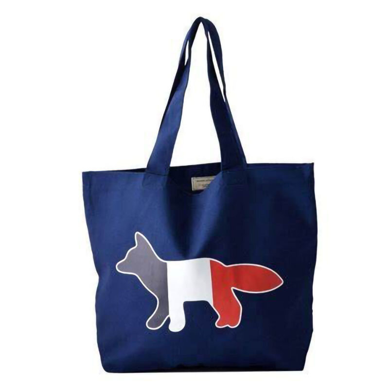 Coreano Ins Canvas Tote Bag Fox Print Shoulder Shopper Bag Women Cloth Eco Handbag borsa per la spesa grande femminile borse da donna causali