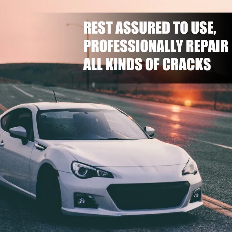 Kit de reparação de crack para pára-brisa do carro | removedor de arranhões de vidro diy eco-friendly 20ml | cura restaurar cola para acessórios de automóveis