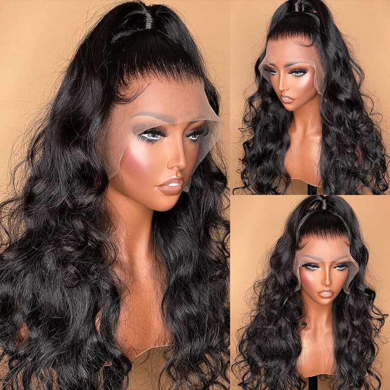 13x4 HD Lace Frontal Wig Brazilian Body Wave Lace Front Human Hair Wigs PrePlucked Wigs For Women 360 Lace Frontal Wig On Sale