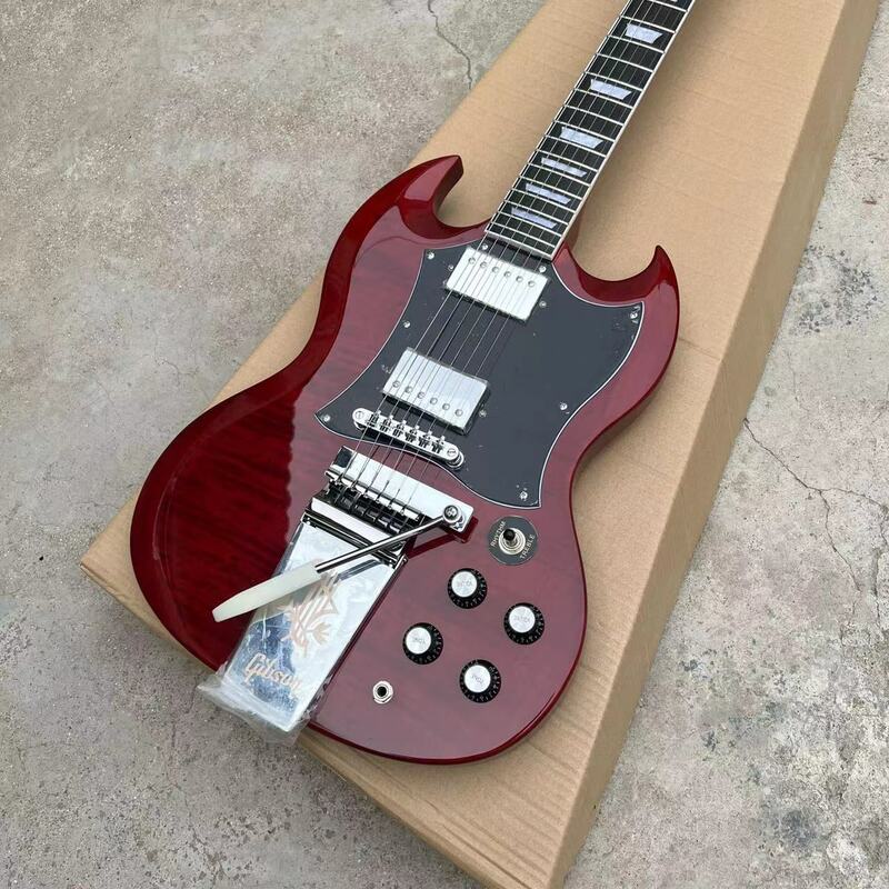 Wine SG Electric Guitar, Solid Body , HH Pickups, Hot Sale