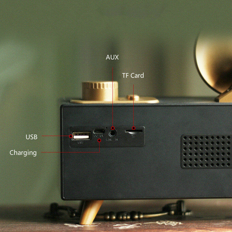 Boombox – haut-parleur Bluetooth sans fil, haute puissance, Portable, haut-parleur, caisson de basses, barre de son rétro, Radio FM