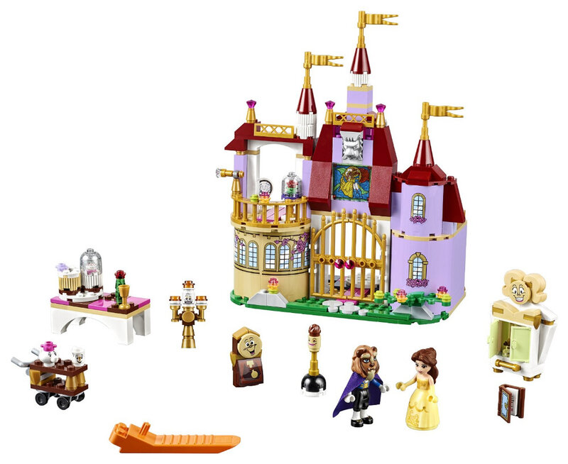 ความงามใหม่และ Beast Princess Enchanted ปราสาทบล็อกเด็กเล็กเด็กผู้หญิงชุดของเล่นเข้ากันได้กับอิฐคริสต์มาสของขวัญ