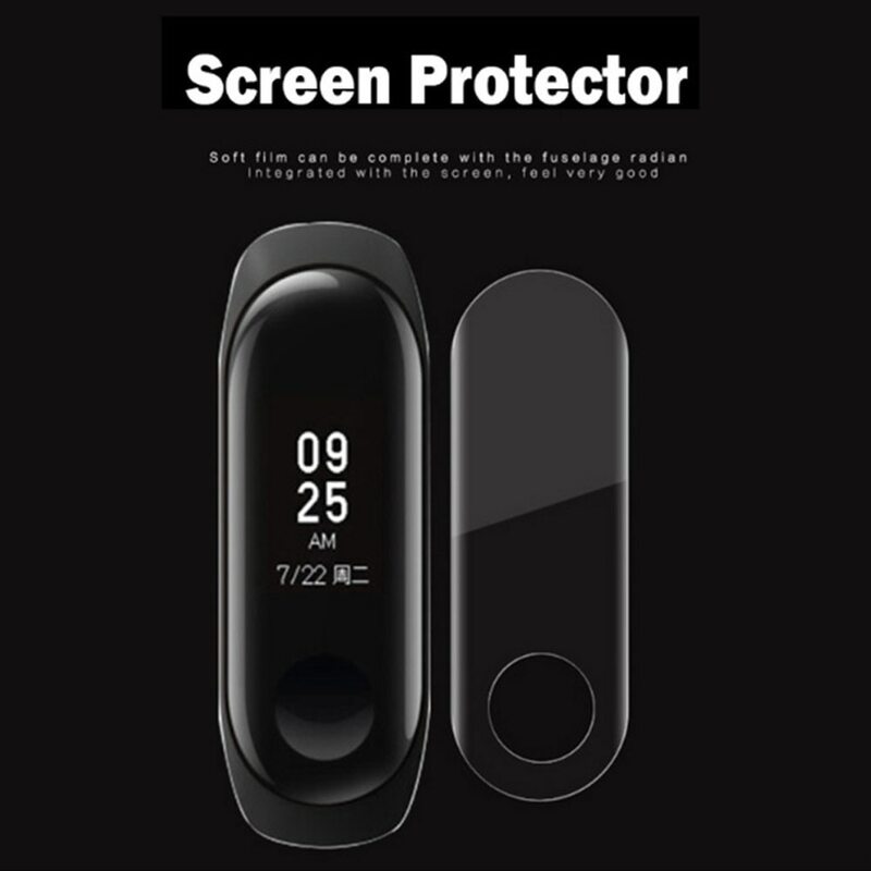 Kaca untuk Xiaomi Mi Band 4 3 Film Pelindung Layar untuk Xiaomi Mi Band 3 4 NFC Aksesori Gelang Pintar Film Layar Penuh 2 Buah