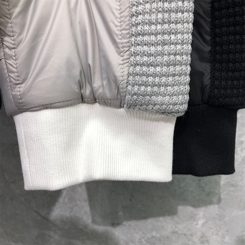 Брюки TB THOM мужские зимние штаны с боковым краем белые 4-Bar полосатые бриллиантовые сетчатые спортивные брюки из хлопка
