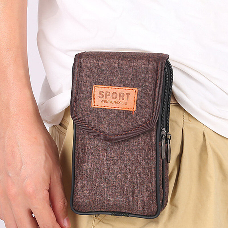 Saco de cintura de cintura dupla camada pacote de cintura com zíper pacote de fanny jogging ao ar livre esportes correndo saco de telefone móvel cinto sacos